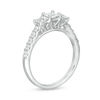 Thumbnail Image 3 of 1 CT. T.W. Princess-Cut Diamond Past Present Future® Engagement Ring in 10K White Gold