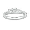 Thumbnail Image 4 of 1 CT. T.W. Princess-Cut Diamond Past Present Future® Engagement Ring in 10K White Gold