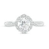 Thumbnail Image 3 of 1-1/4 CT. T.W. Diamond Frame Bypass Engagement Ring in 14K White Gold