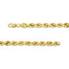 Thumbnail Image 3 of 5.0mm Glitter Rope Chain Necklace in Hollow 10K Gold - 20"