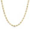 Thumbnail Image 0 of 5.0mm Glitter Rope Chain Necklace in Hollow 10K Gold - 22"
