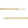 Thumbnail Image 3 of 5.0mm Glitter Rope Chain Necklace in Hollow 10K Gold - 22"