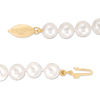 Thumbnail Image 2 of IMPERIAL® 6.5-7.0mm Akoya Cultured Pearl Strand Necklace and Stud Earrings Set with 14K Gold Clasp