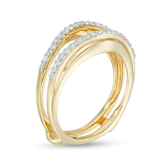1/4 CT. T.W. Diamond Solitaire Enhancer in 14K Gold | Zales