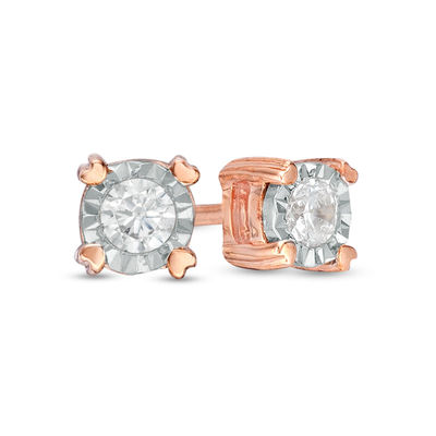 10KT White Gold Round Prong-set Diamond Cluster Stud Earrings 0.04 Cttw 10KT White Gold Round Prong-set Diamond Cluster Stud Earrings 0.04 Cttw