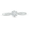 Thumbnail Image 4 of 1/15 CT. T.W. Diamond Sunburst Promise Ring in 10K White Gold