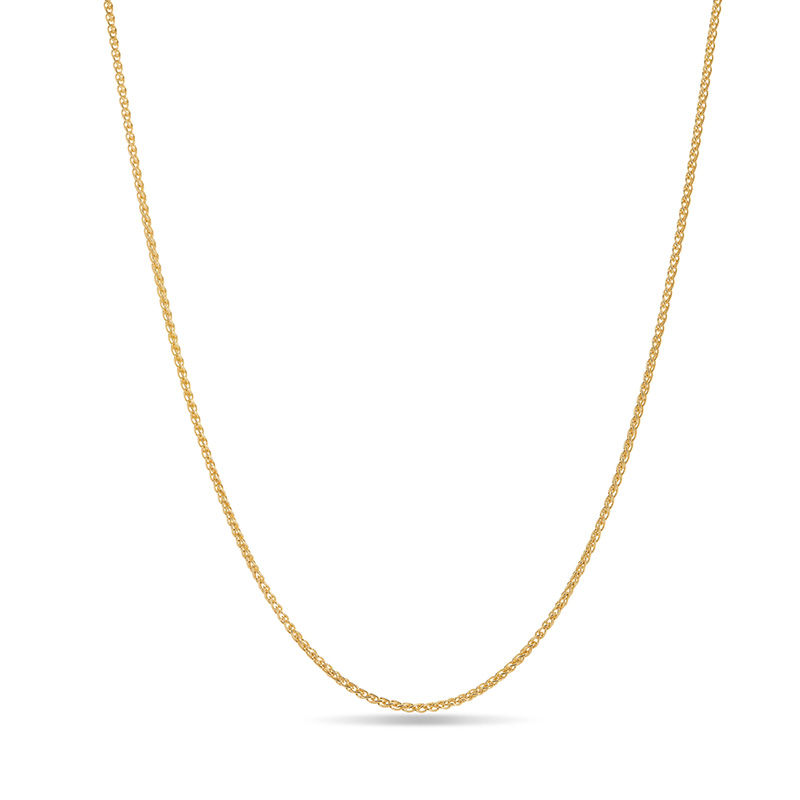 1.65mm Wheat Chain Necklace in 18K Gold - 18"