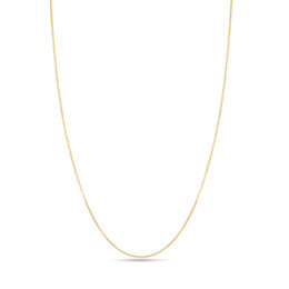 Solid Snake Chain Necklace in 14K Gold 