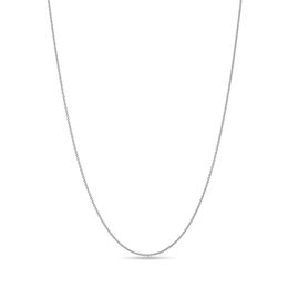 Box Chain Necklace in 14K White Gold 