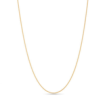 1.5mm Cable Chain Necklace in 18K Gold 