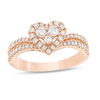 Thumbnail Image 0 of 5/8 CT. T.W. Composite Diamond Heart-Shaped Engagement Ring in 10K Rose Gold