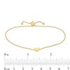 Thumbnail Image 3 of Heart Disc Bolo Bracelet in 14K Gold - 9.5"