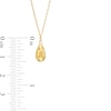 Thumbnail Image 3 of Teardrop Dangle Necklace in 14K Gold