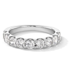 1-1/2 CT. T.W. Certified Diamond Nine Stone Band in 14K White Gold (I/SI2)