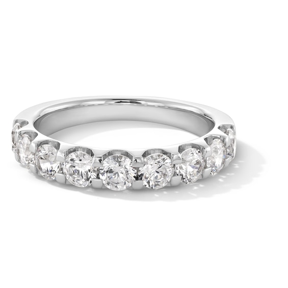1-1/2 CT. T.w. Certified Diamond Nine Stone Band in 14K White Gold (I/Si2)