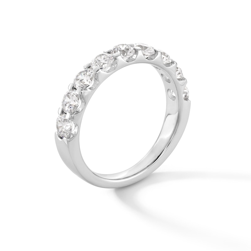 Main Image 3 of 1-1/2 CT. T.W. Certified Diamond Nine Stone Band in 14K White Gold (I/SI2)