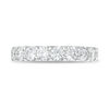 Thumbnail Image 3 of 1-1/2 CT. T.W. Certified Diamond Nine Stone Band in 14K White Gold (I/SI2)