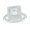 Thumbnail Image 0 of Vera Wang Love Collection 1-3/4 CT. T.W. Certified Princess-Cut Diamond Frame Engagement Ring in 14K White Gold (I/SI2)