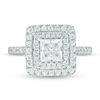 Thumbnail Image 3 of Vera Wang Love Collection 1-3/4 CT. T.W. Certified Princess-Cut Diamond Frame Engagement Ring in 14K White Gold (I/SI2)