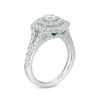 Thumbnail Image 2 of Vera Wang Love Collection 1-5/8 CT. T.W. Diamond Hexagon Double Frame Engagement Ring in 14K White Gold