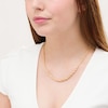 Thumbnail Image 1 of Adjustable Diamond-Cut Graduated Rope Chain Necklace in Hollow 14K Gold - 18"