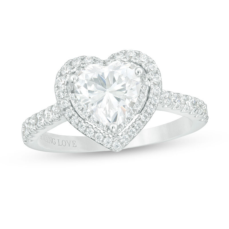 Heart Shaped Diamond Solitaire Ring |