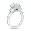 Thumbnail Image 1 of Vera Wang Love Collection 2-3/4 CT. T.W. Certified Emerald-Cut Diamond Frame Engagement Ring in 14K White Gold (I/SI2)