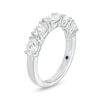 Thumbnail Image 2 of Vera Wang Love Collection 1-1/2 CT. T.W. Certified Oval Diamond Five Stone Anniversary Band in 14K White Gold (I/SI2)