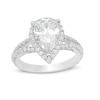 Thumbnail Image 1 of Vera Wang Love Collection 2-1/2 CT. T.W. Certified Pear-Shaped Diamond Frame Engagement Ring in 14K White Gold (I/SI2)