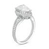 Thumbnail Image 1 of Vera Wang Love Collection 2-1/2 CT. T.W. Certified Pear-Shaped Diamond Frame Engagement Ring in 14K White Gold (I/SI2)