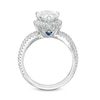 Thumbnail Image 2 of Vera Wang Love Collection 2-1/2 CT. T.W. Certified Pear-Shaped Diamond Frame Engagement Ring in 14K White Gold (I/SI2)