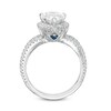 Thumbnail Image 3 of Vera Wang Love Collection 2-1/2 CT. T.W. Certified Pear-Shaped Diamond Frame Engagement Ring in 14K White Gold (I/SI2)