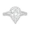 Thumbnail Image 3 of Vera Wang Love Collection 2-1/2 CT. T.W. Certified Pear-Shaped Diamond Frame Engagement Ring in 14K White Gold (I/SI2)