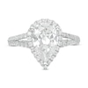 Thumbnail Image 4 of Vera Wang Love Collection 2-1/2 CT. T.W. Certified Pear-Shaped Diamond Frame Engagement Ring in 14K White Gold (I/SI2)