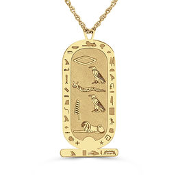 Engravable Hieroglyphics Pendant (1 Line)