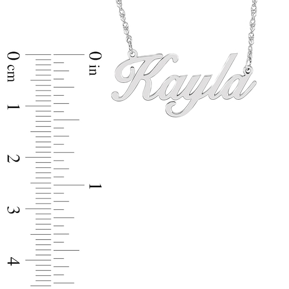 Script Name Necklace (1 Line)