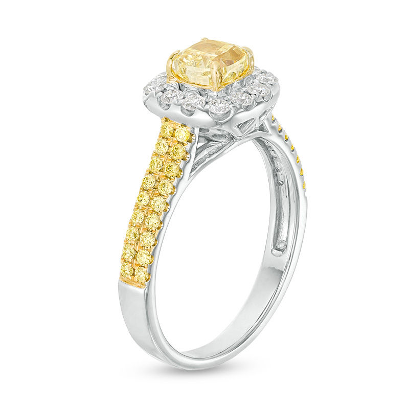 Zales yellow diamond ring discount