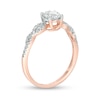 Thumbnail Image 3 of 7/8 CT. T.W. Diamond Loop-Sides Engagement Ring in 10K Rose Gold