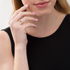 Thumbnail Image 2 of 1/4 CT. T.W. Composite Diamond Rounded Shank Ring in 10K Two-Tone Gold
