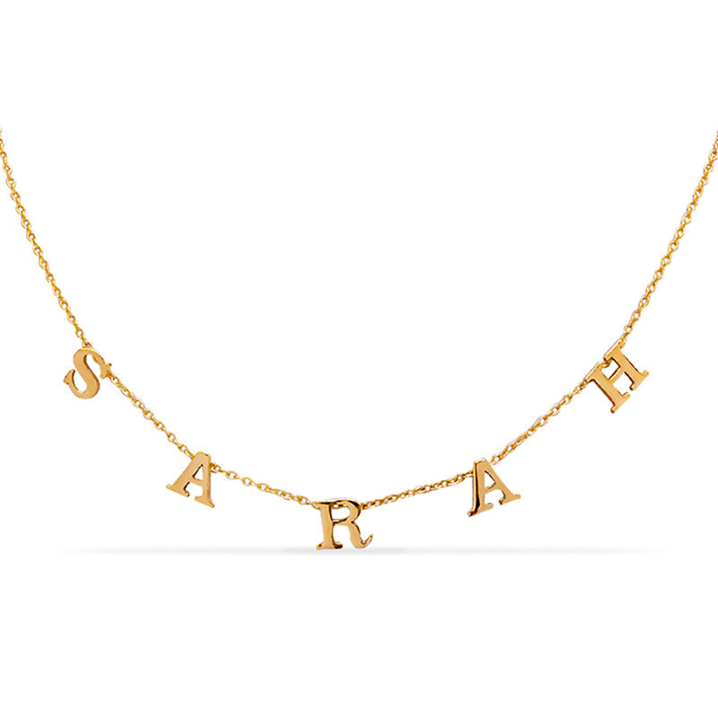 charm necklace gold