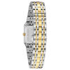 Thumbnail Image 1 of Ladies' Bulova Futuro Quadra Diamond Accent Two-Tone Watch with Rectangular Blue Dial (Model: 98P177)