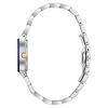 Thumbnail Image 3 of Ladies' Bulova Futuro Quadra Diamond Accent Two-Tone Watch with Rectangular Blue Dial (Model: 98P177)