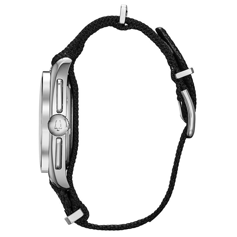 Main Image 3 of Men's Special Edition Bulova Lunar Pilot Archive Series Strap Chronograph Watch with Black Dial (Model: 96A225)