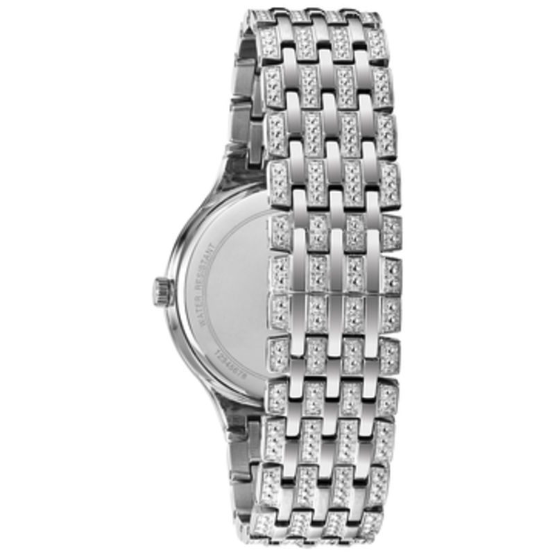 Men's Bulova Phantom Crystal Accent Watch with Black Dial (Model: 96A227)