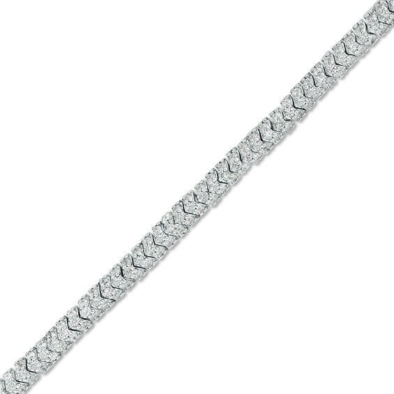 2 CT. T.w. Diamond Tennis Bracelet in 10K White Gold