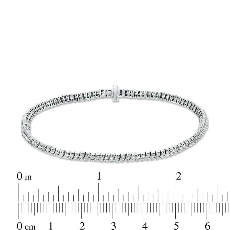 Main Image 4 of 2 CT. T.W. Diamond Tennis Bracelet in 10K White Gold