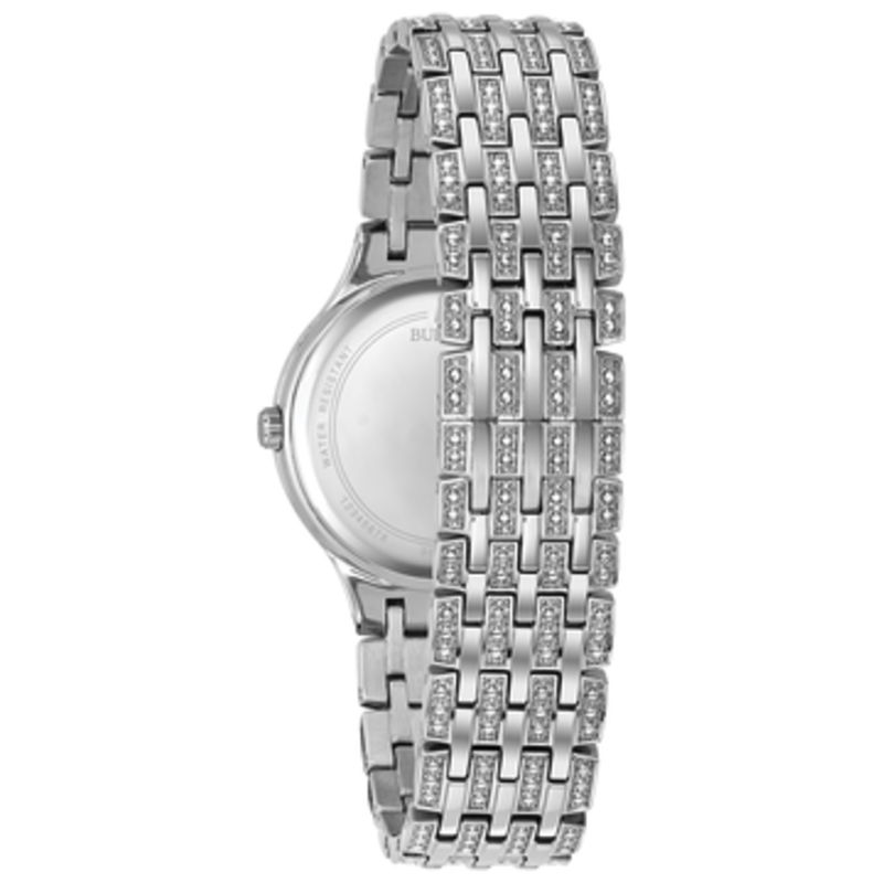 Ladies' Bulova Phantom Crystal Accent Watch with Black Dial (Model: 96L273)