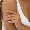 Thumbnail Image 2 of 1 CT. T.W. Enhanced Blue Diamond Anniversary Band in 14K White Gold