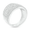 Thumbnail Image 3 of 1-1/2 CT. T.W. Diamond Clover Ring in 10K White Gold