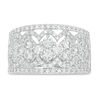 Thumbnail Image 4 of 1-1/2 CT. T.W. Diamond Clover Ring in 10K White Gold